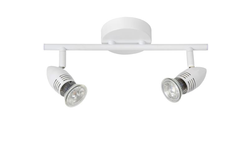 Lucide CARO-LED - Stropné bodové svietidlo - LED - GU10 - 2x5W 2700K - Biele